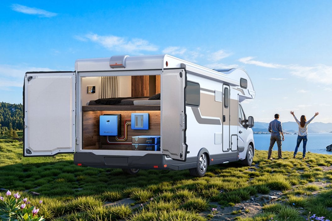 BLUETTI RVSolar 48V power system for caravan and off-grid travel