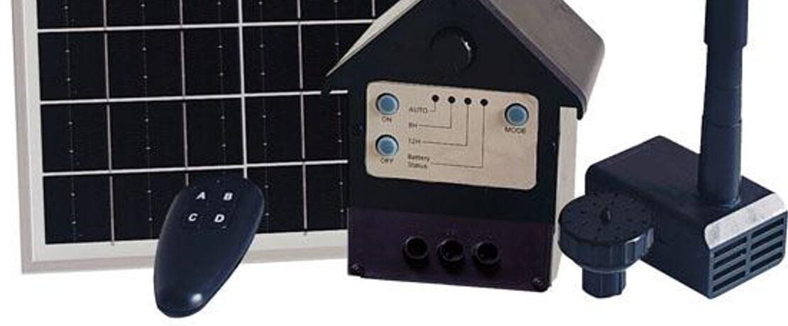 Solar pond fountain pump