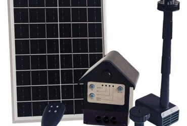 Solar pond fountain pump