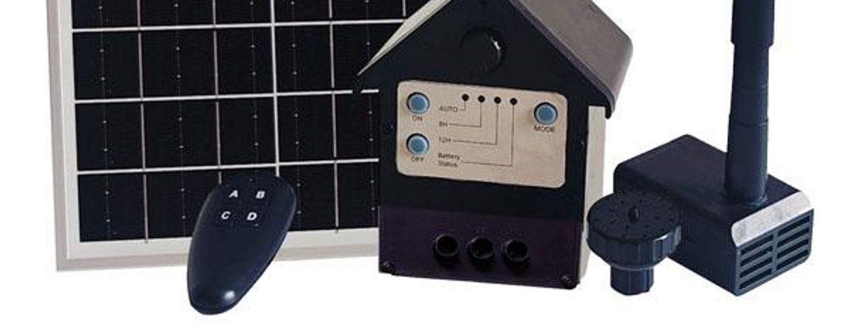 Solar pond fountain pump