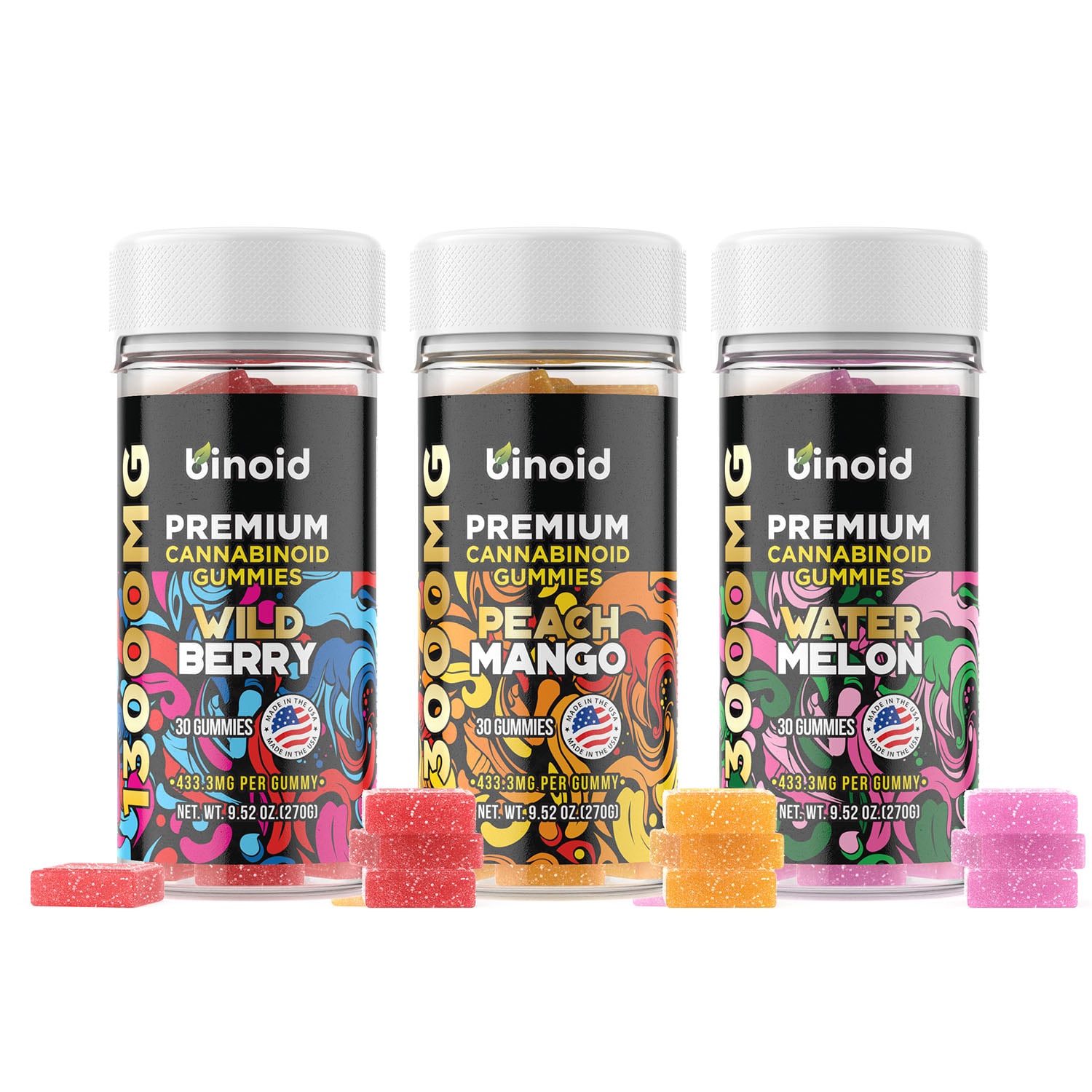 Binoid CBD 13,000mg Good Luck Gummies bundle