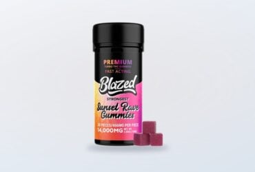 Binoid CBD Blazed THC gummies jar