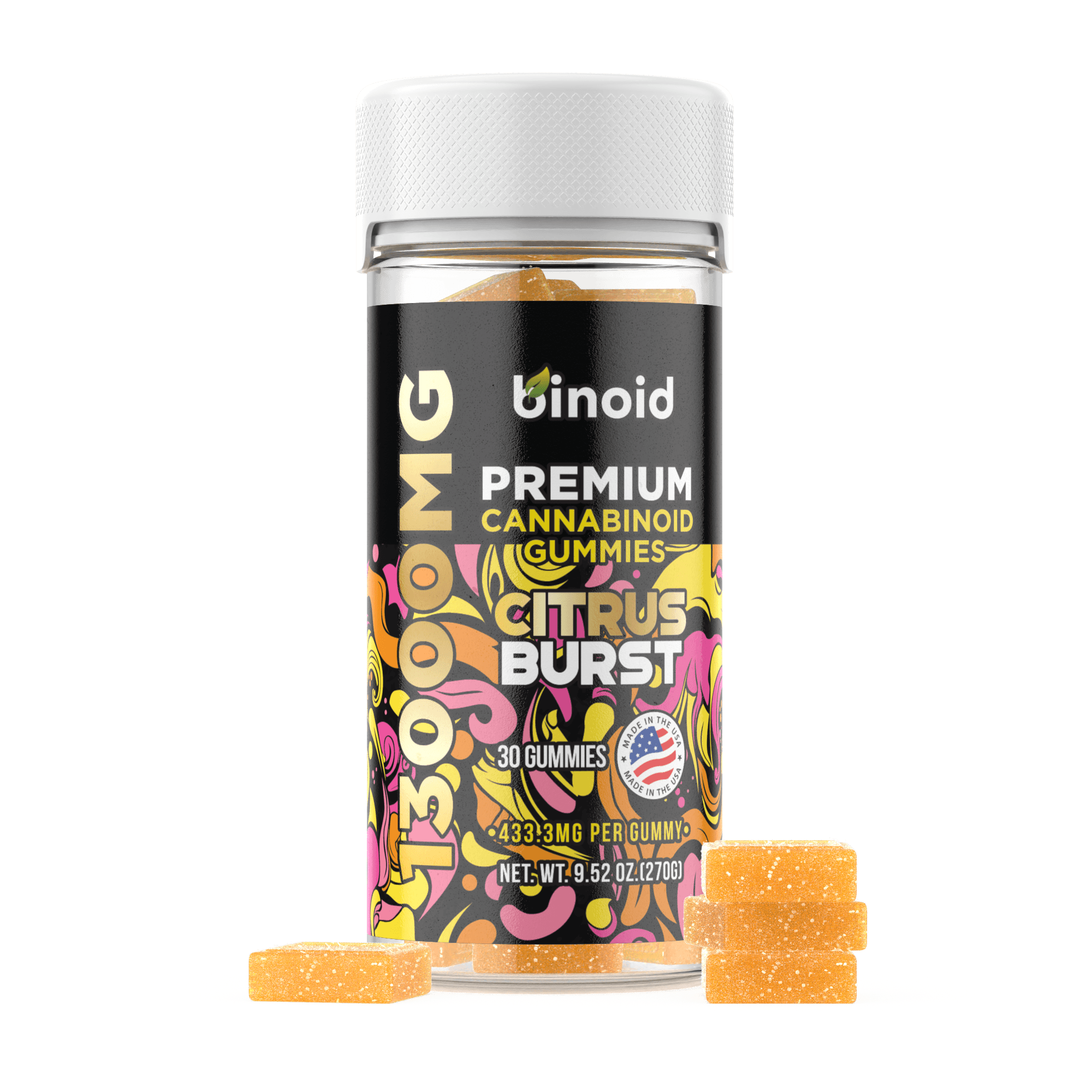 Binoid CBD Good Luck Gummies Citrus Burst package