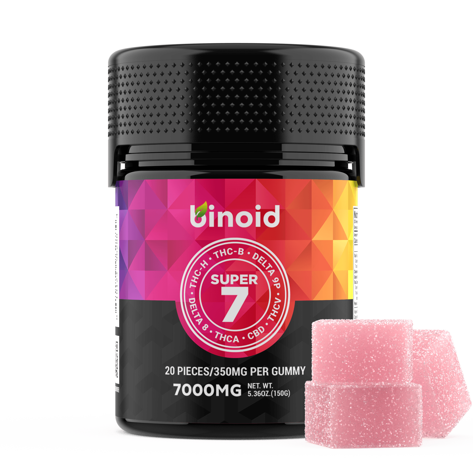 Binoid CBD Super 7 Gummies 7000MG package