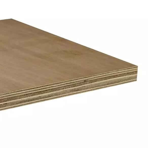 Hardwood Faced Plywood sheet measuring 2440mm by 1220mm