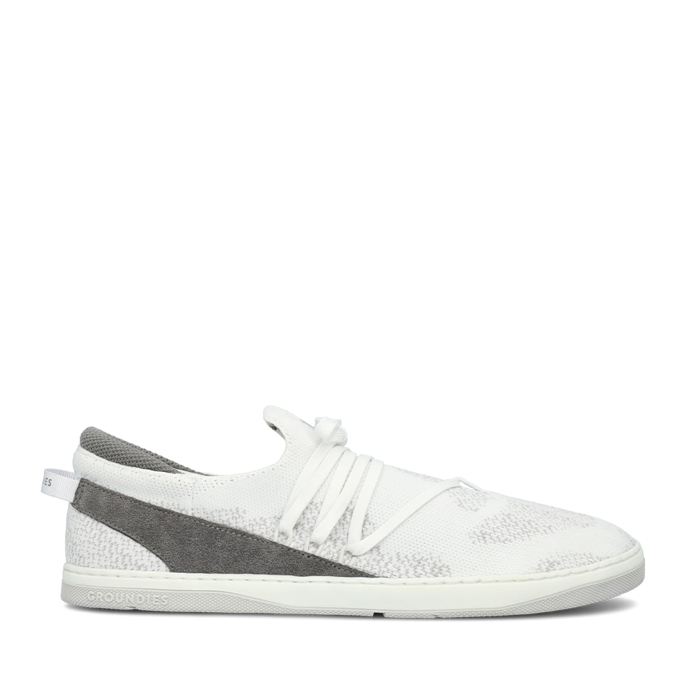Weiß-grauer Groundies Low-Sneaker