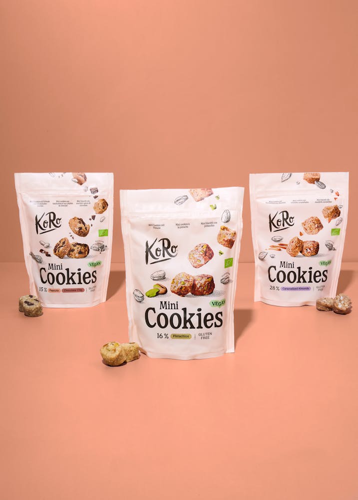 Verpackung des Bio Mini Cookies Trio
