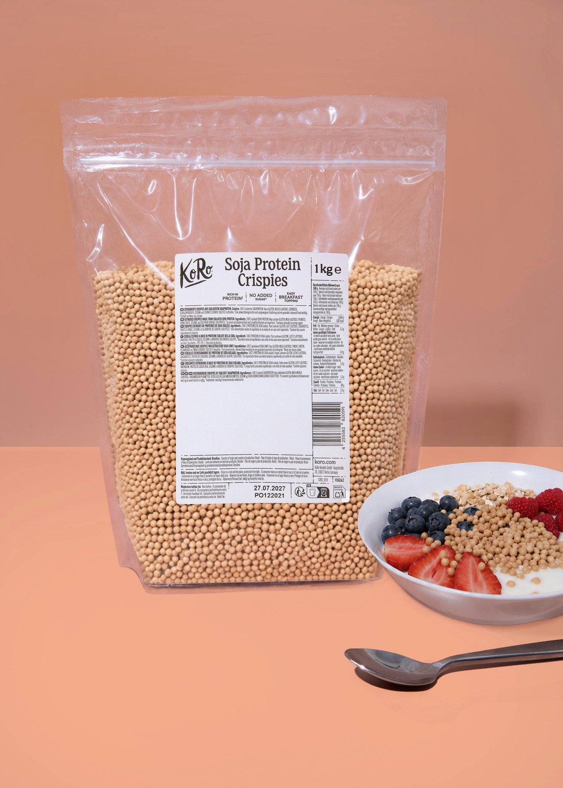 Beutel Soja Protein Crispies 90 Prozent von Korodrogerie