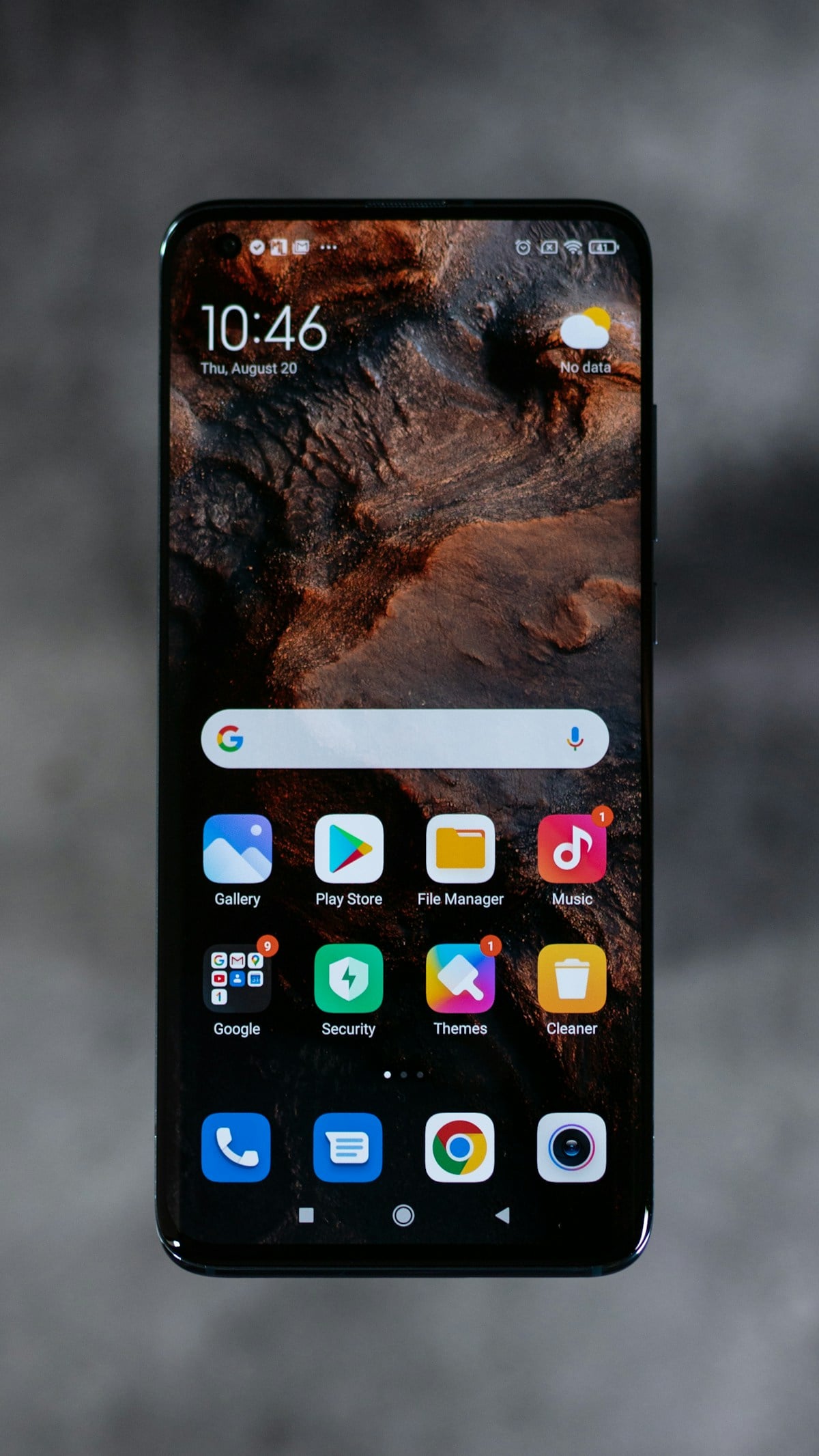 Smartphone front close-up