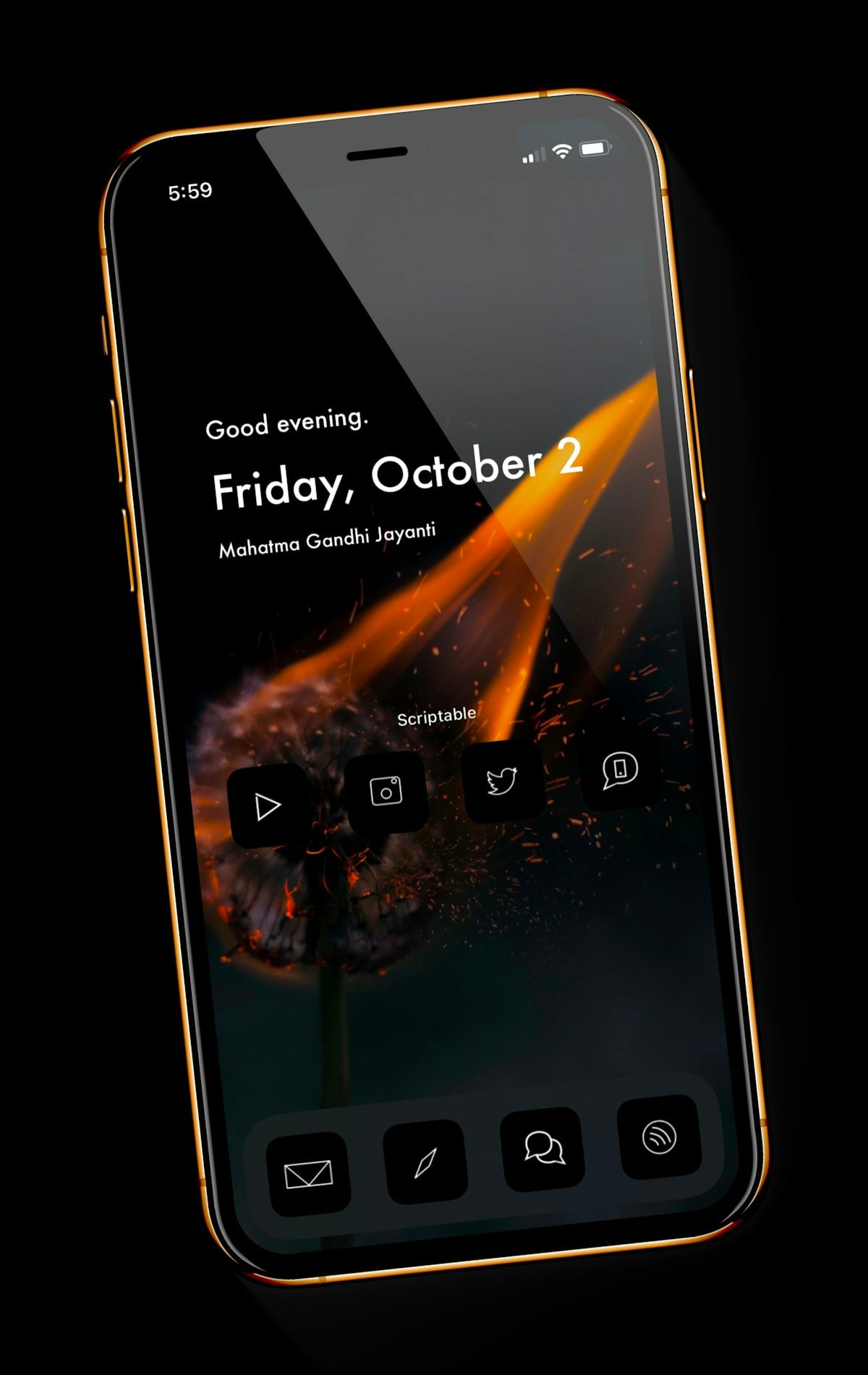 Smartphone front detail