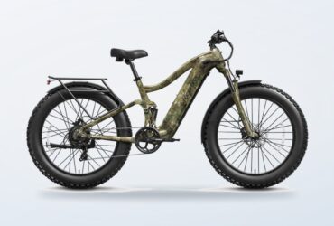 Puckipuppy Boxer electric bike in forest camouflage