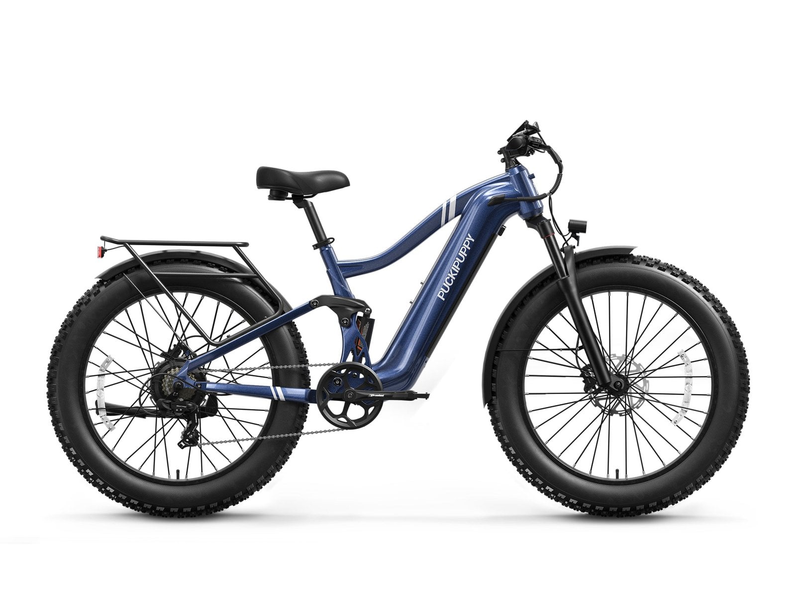 Puckipuppy Boxer Ebike in gray and blue