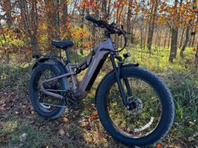 Puckipuppy electric bike in an outdoor riding scene
