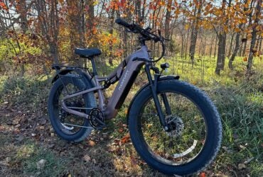 Puckipuppy electric bike in an outdoor riding scene