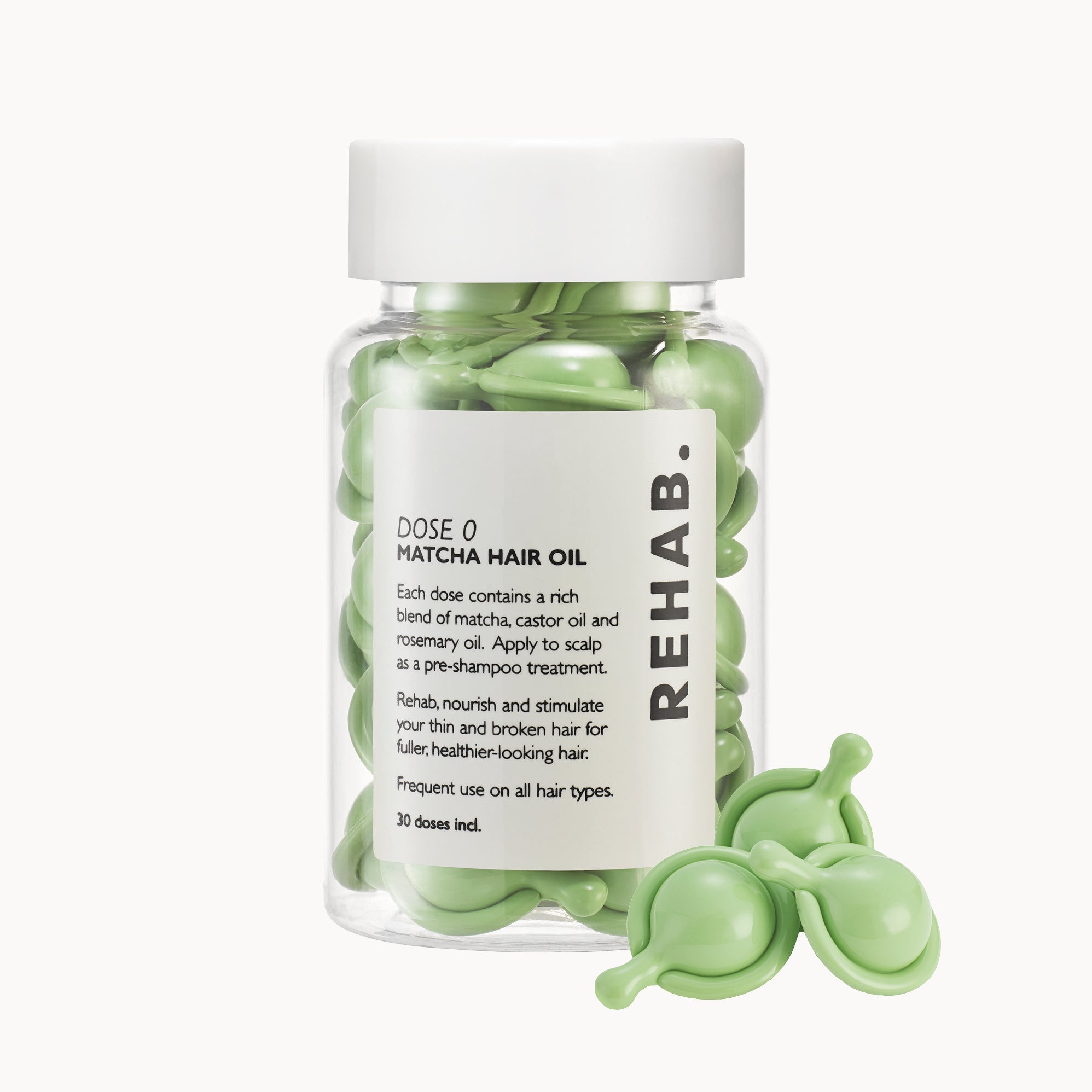 REHAB Your Hair Dose 0 Matcha Scalp Hair Oil bottle