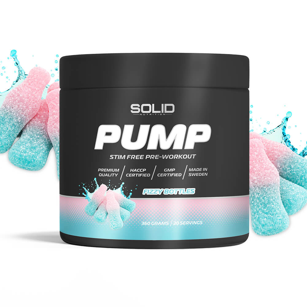 Burk med SOLID Nutrition BLACK LINE Pump