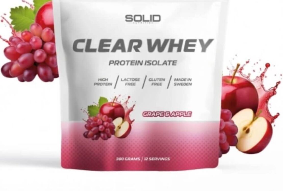 Burk med SOLID Nutrition Clear Whey