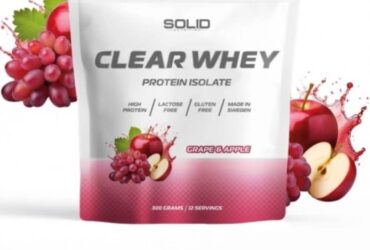 Burk med SOLID Nutrition Clear Whey