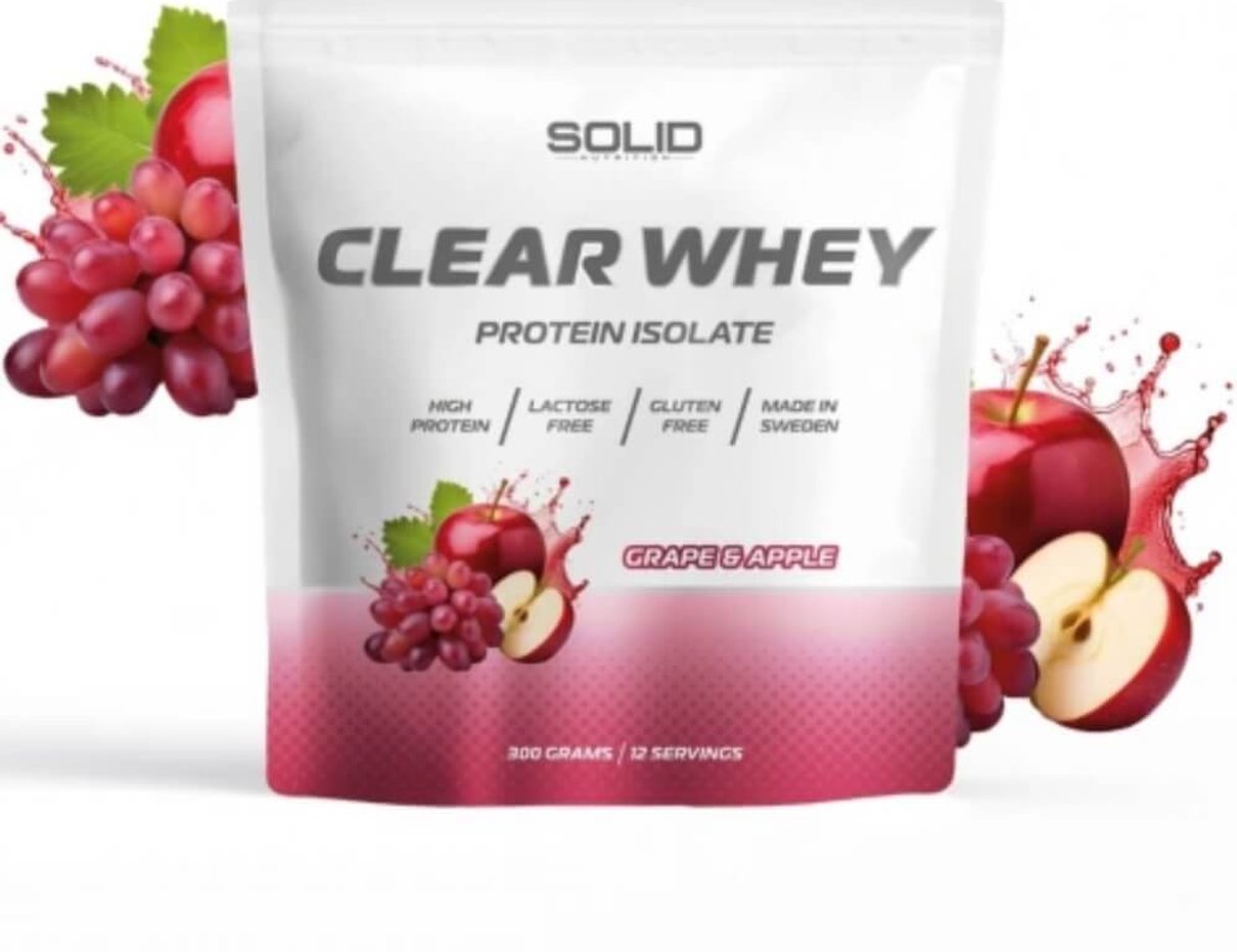 Burk med SOLID Nutrition Clear Whey