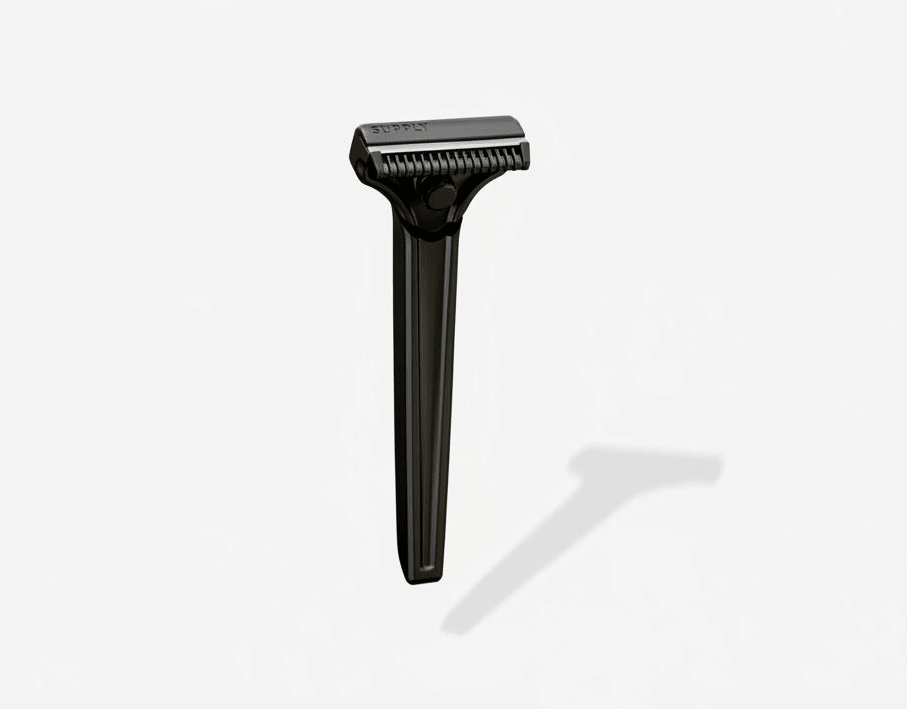 Supply Single Edge SE razor on a clean background