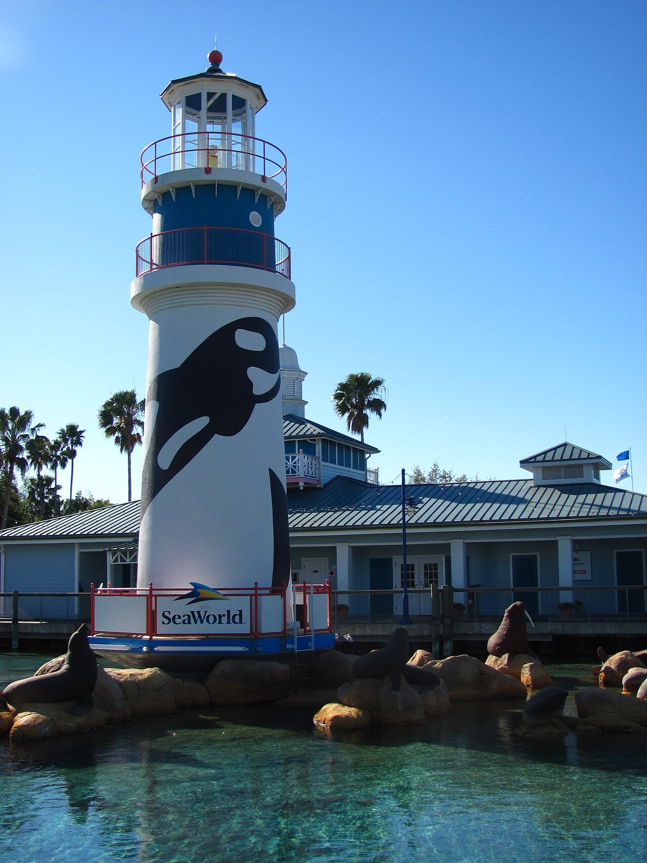 Visitors enjoying an outdoor attraction on a sunny day