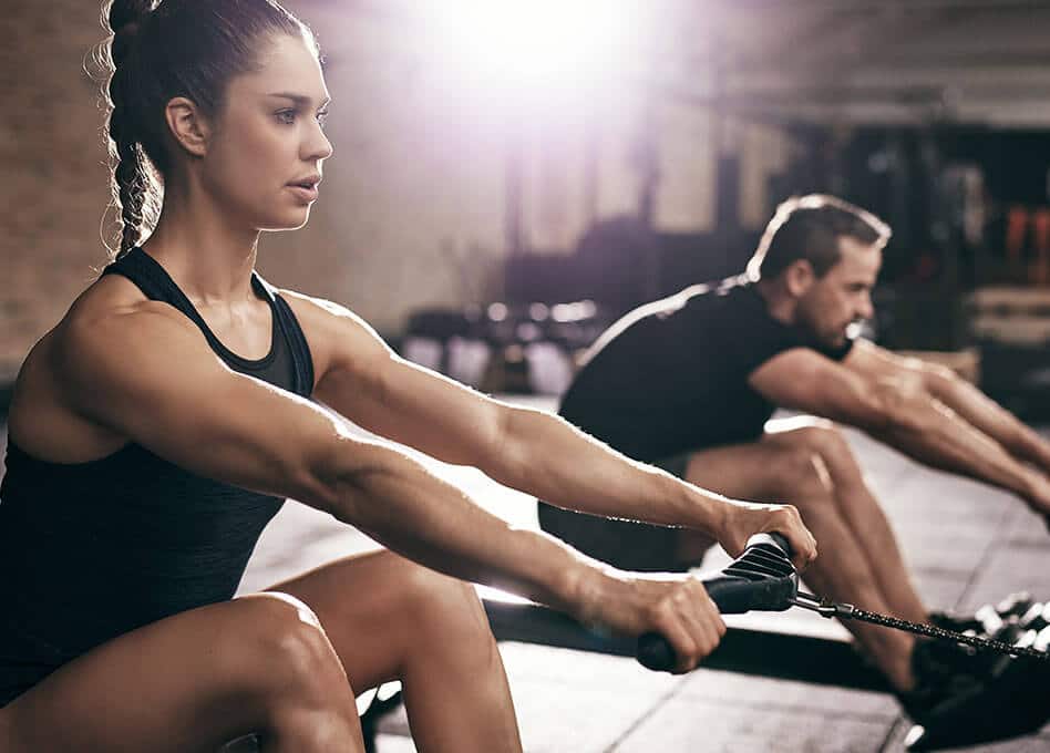 Fitnessmotiv zum Ernährungsplan Muskelaufbau und Zunehmen