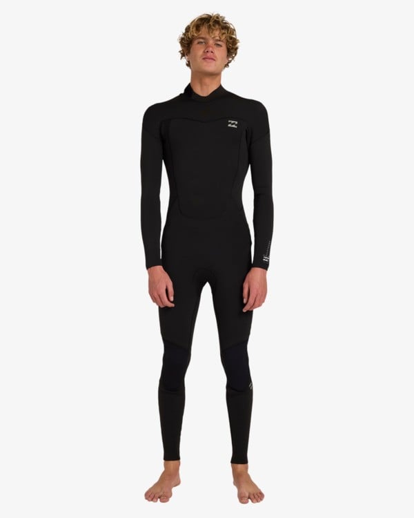 Black 4/3 mm Absolute Core back zip wetsuit