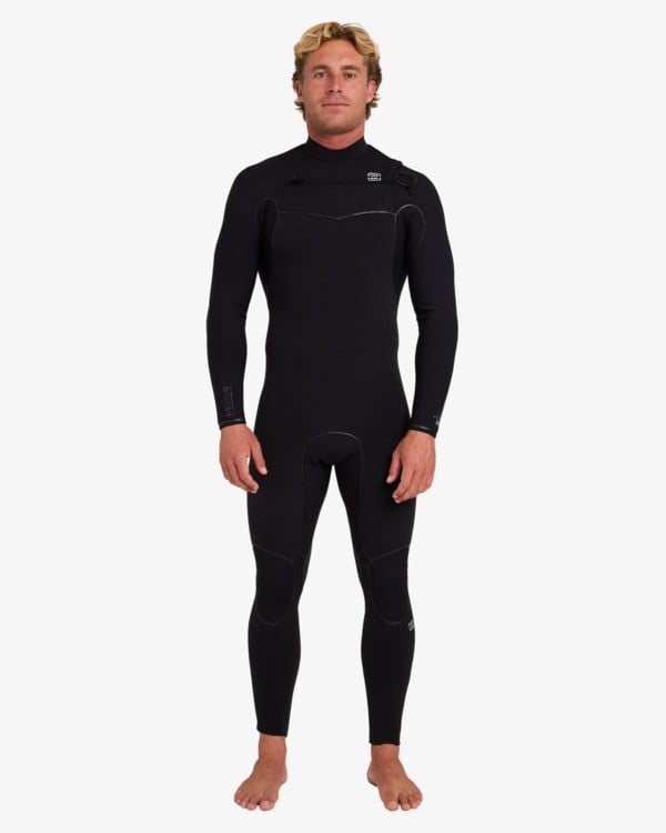 Black 4/3 mm Furnace Pro Series chest zip wetsuit
