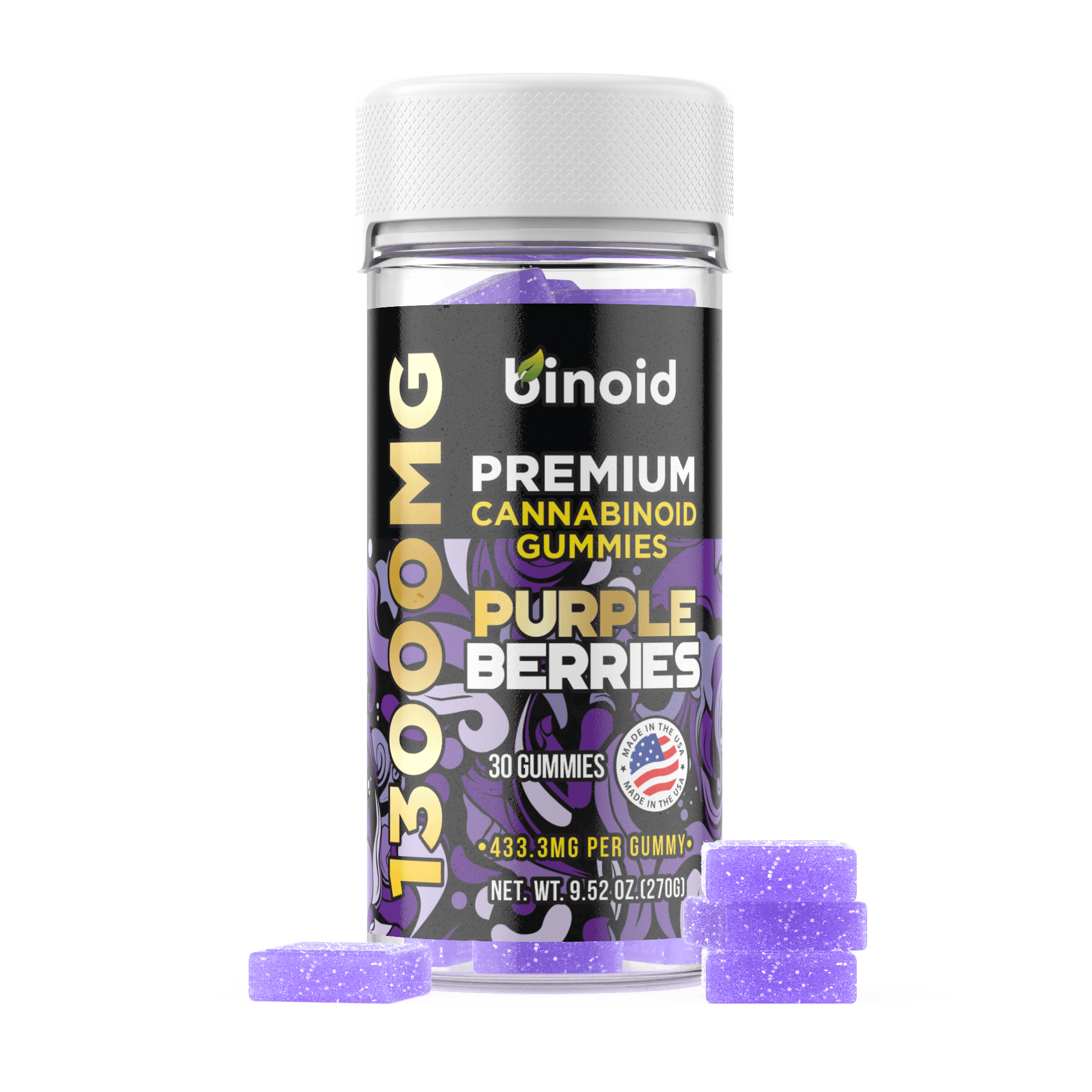 Binoid CBD Purple Berries Gummies package