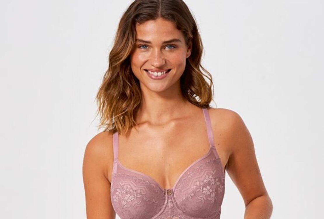 Mauve Bravissimo The Shoulder Ease Bra