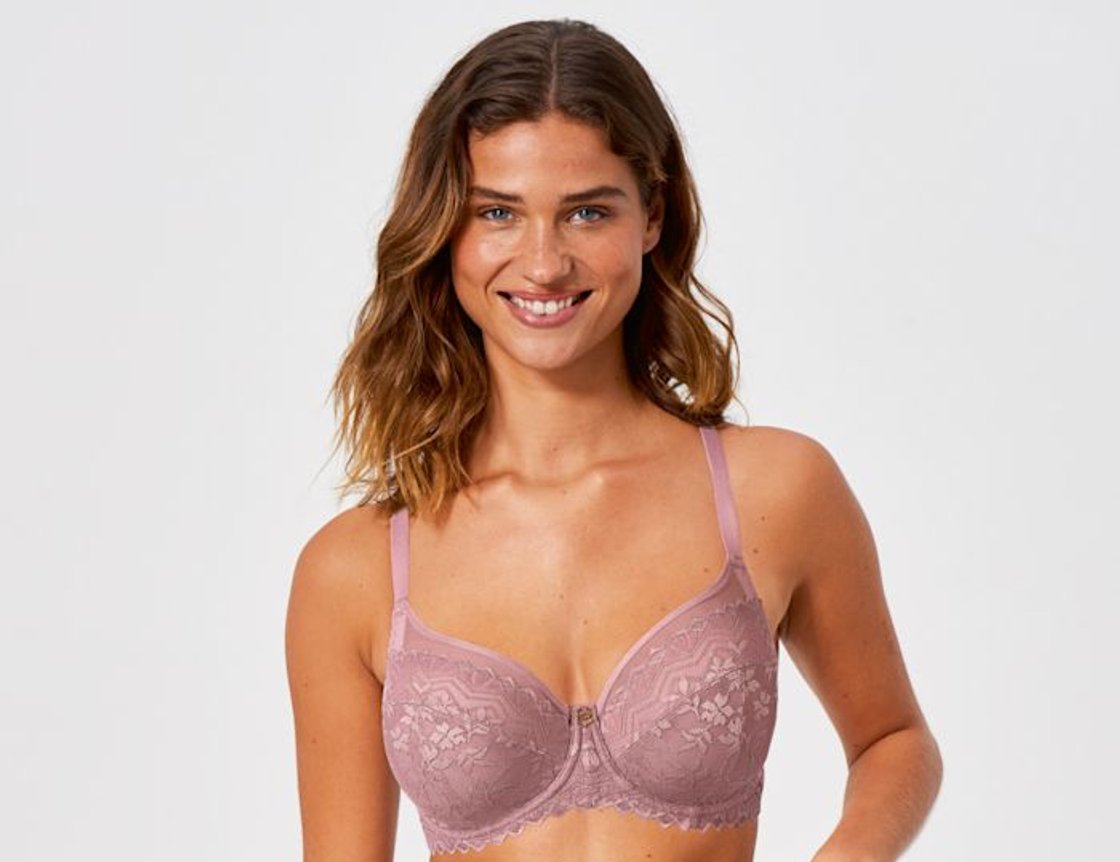 Mauve Bravissimo The Shoulder Ease Bra