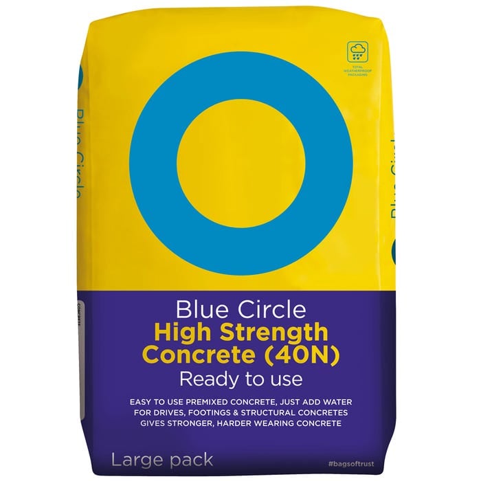 Blue Circle high strength concrete bag