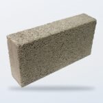 Solid dense concrete block