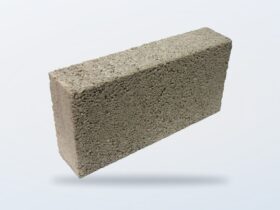 Solid dense concrete block