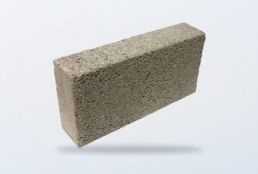 Solid dense concrete block