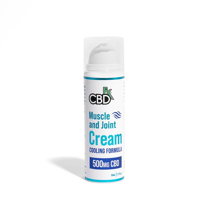 CBDFx Muscle and Joint Cream 500mg bottle