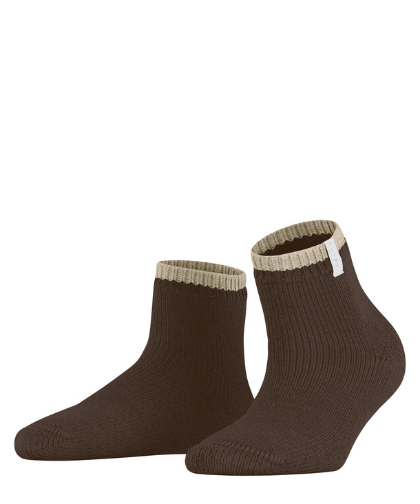 FALKE Cosy Plush huissok met gemêleerde look