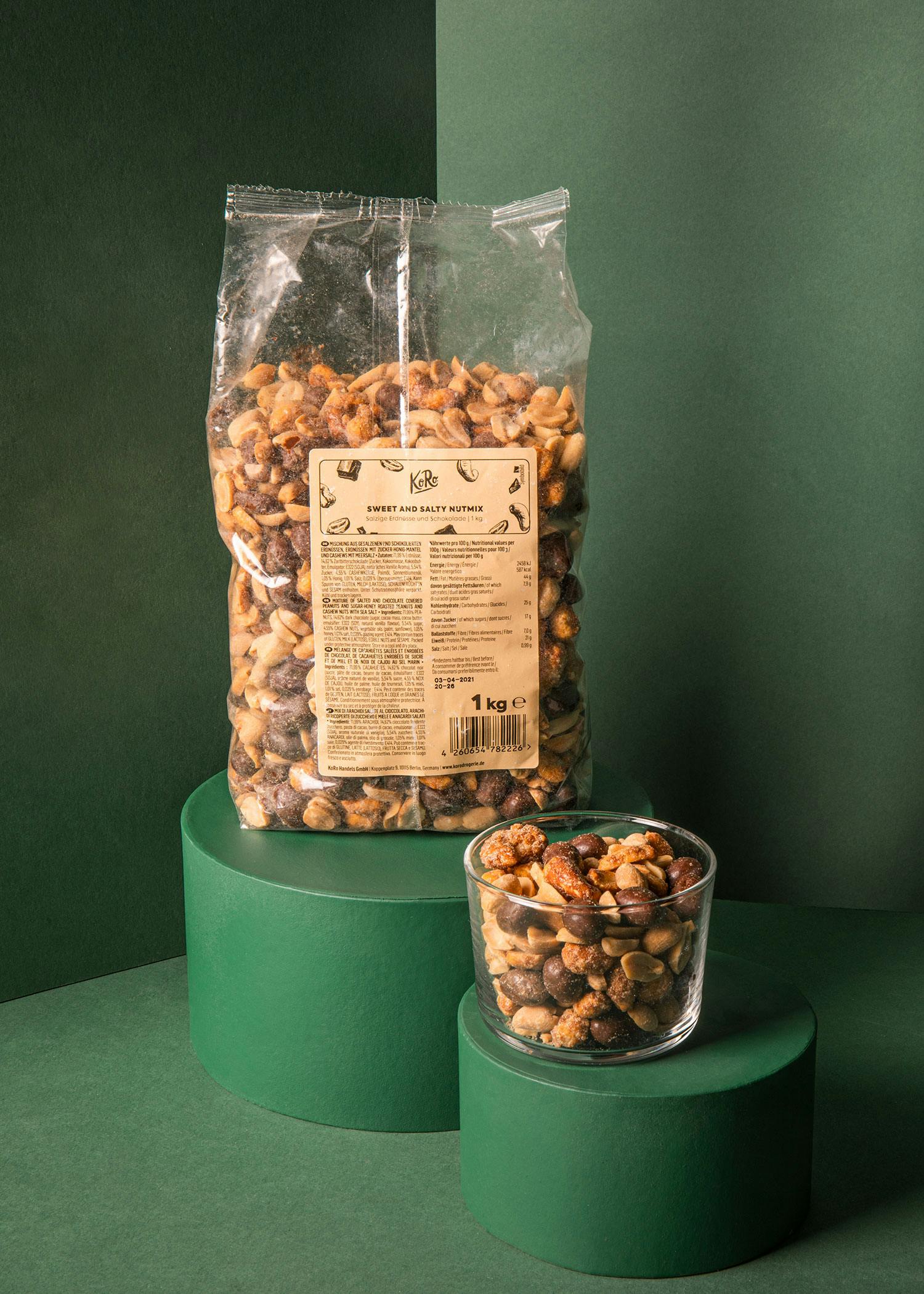 Schale mit Nutmix Sweet and Salty von Korodrogerie
