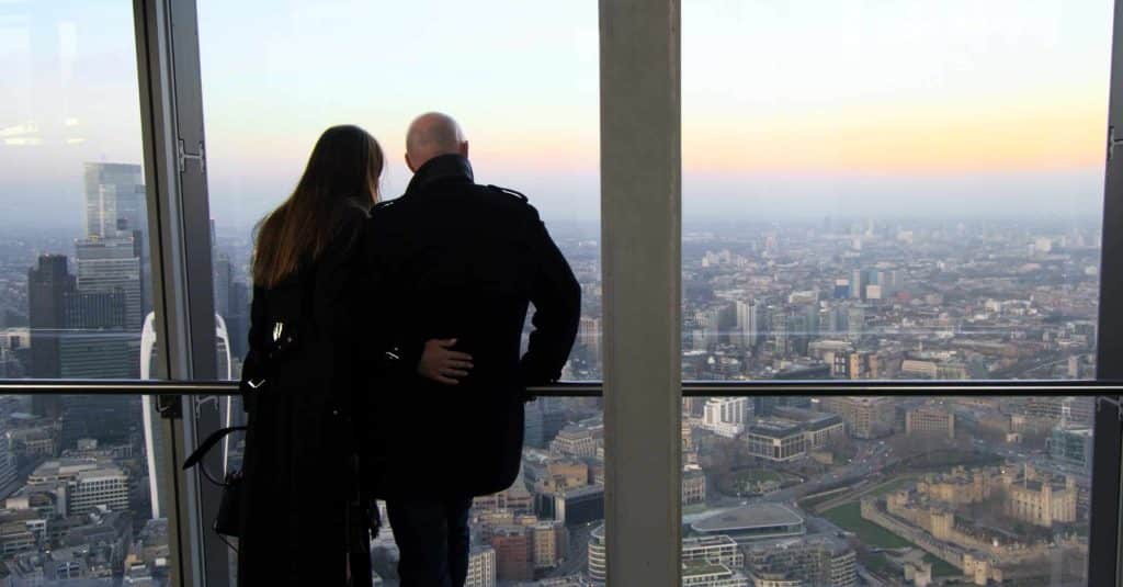 London skyline seen from The Shard