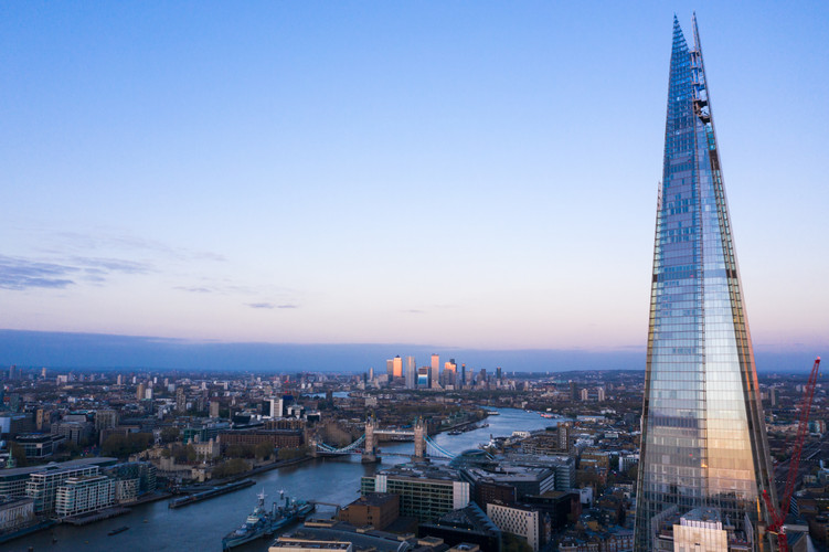 The Shard above the London skyline