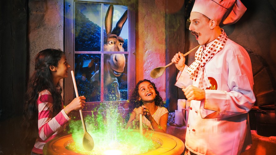 Shrek's Adventure London attraction scene