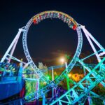 Colossus roller coaster at Thorpe Park Fright Nights