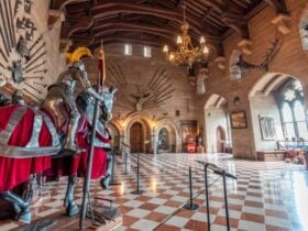The armoury at Warwick Castle