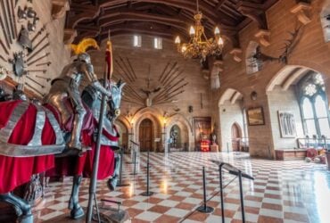 The armoury at Warwick Castle