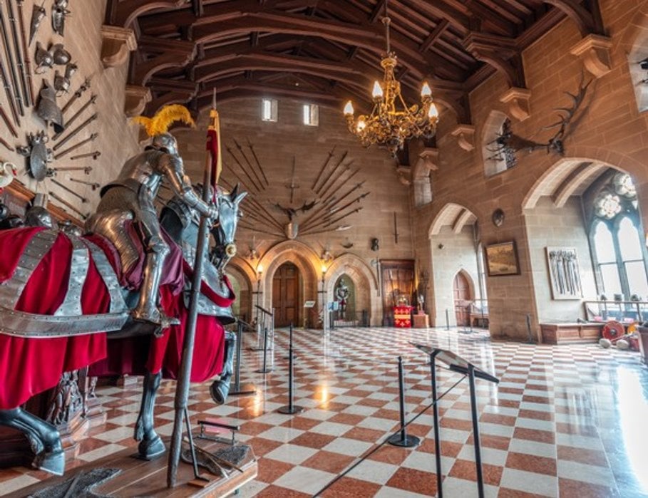 The armoury at Warwick Castle