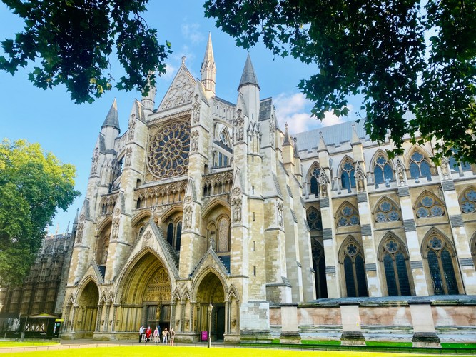 Westminster Abbey exterior in London