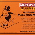 Monopoly Lifesized last chance campaign image with board game setting