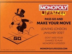 Monopoly Lifesized last chance campaign image with board game setting
