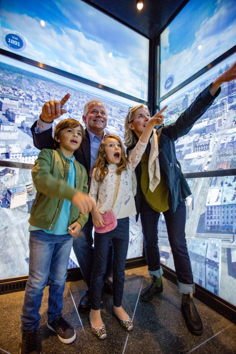 SkyPod elevator installation at One World Observatory