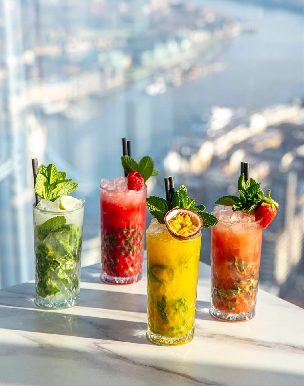 A cocktail served at The View from The Shard
